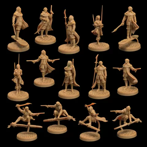 Astral Elves Pirate Crew | PRESUPPORTED | Journey Through the Astral Sea by The Dragon Trappers Lodge