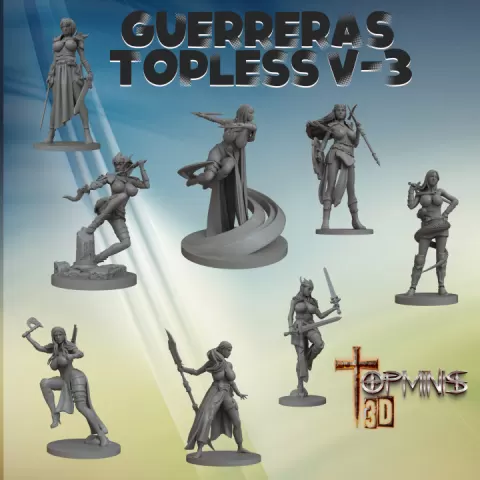 GUERRERAS V3 DESNUDAS PARA JUEGOS DE ROLL TABLETOP RPG by Ignacio Berbel Garcia