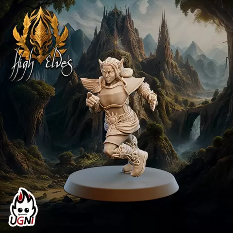 Elf Lineman #07 - High Elves - Fantasy Football by UGNI Miniatures