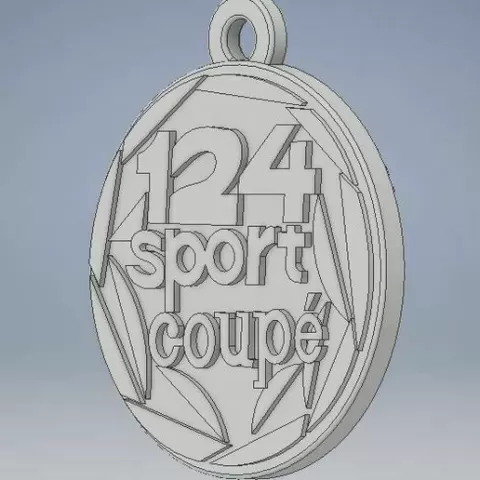 llavero medalla conmemorativa Seat 124 Sport Coupé 1600