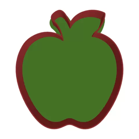 Best Teacher Ever Apple (Baking Mold)
