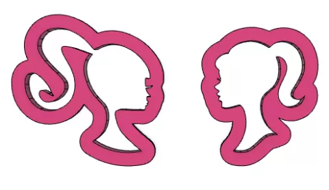 Barbie cookie cutter