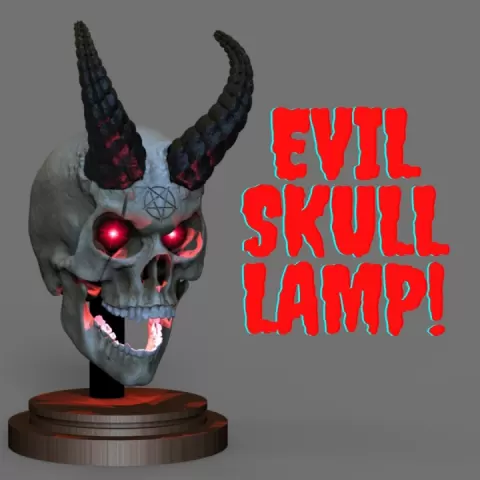 EVIL SKULL LAMP (ALL IN SET) by Apache-Studio