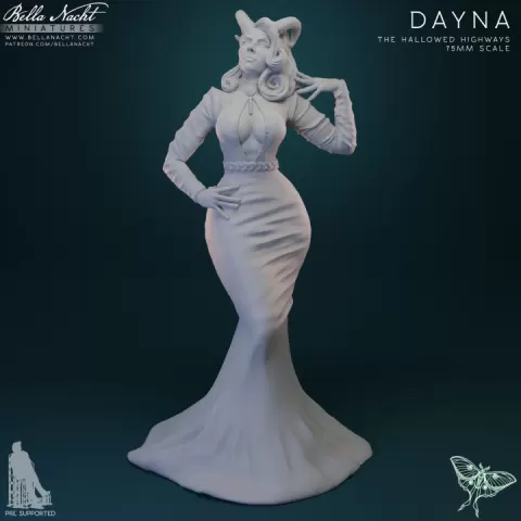 Dayna of The Hallowed Highways | 75mm | PreSupported by Bella Nacht Minis