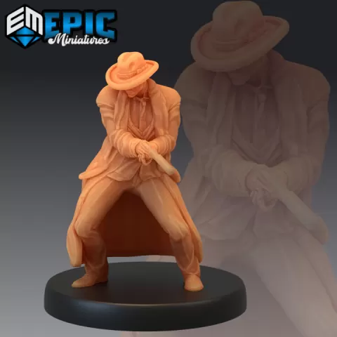 Detective Jack Zeal Pistol / Truth & Justice Seeker / 1920s Gangster / Mafia Encounter by Epic-Miniatures