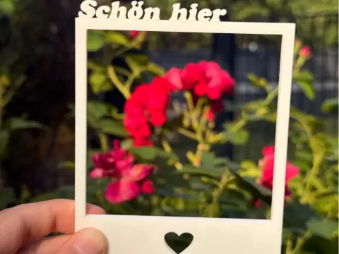 Personalisierbarer Polaroid Fotorahmen Foto Prop