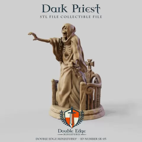 Dark Priest by Double Edge Miniatures