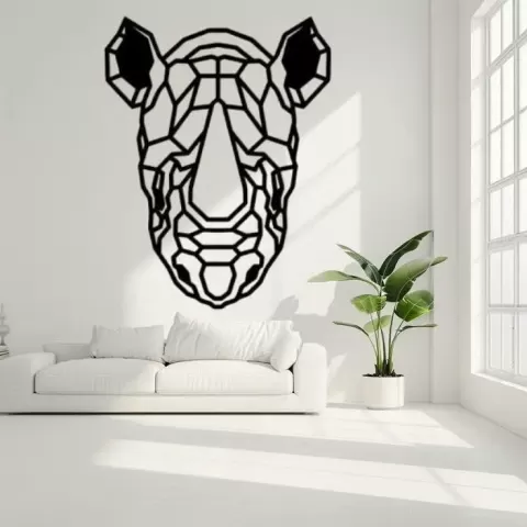 rhino wall decor - Danu Pubudu
