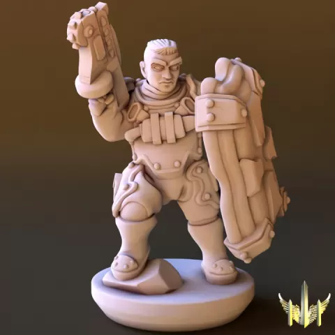 Squad Leader Pose 01 by Triple Spire Workshop