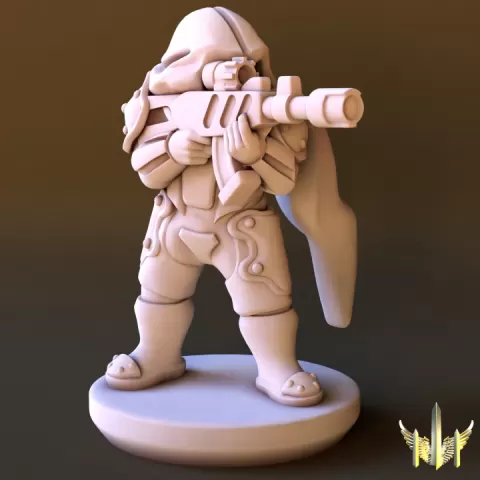 Conscript Veteran Pose 02 by Triple Spire Workshop
