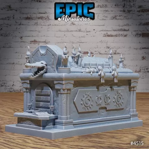 Cursed Tomb Stone / Safari Environment / African Theme Equipment / Tribal Items / Jungle Utopia Item / Southern Decoration Encounter by Epic-Miniatures