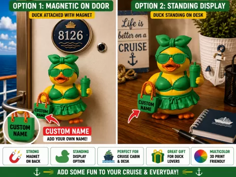 Summer Glam Duck – Green Beach Edition