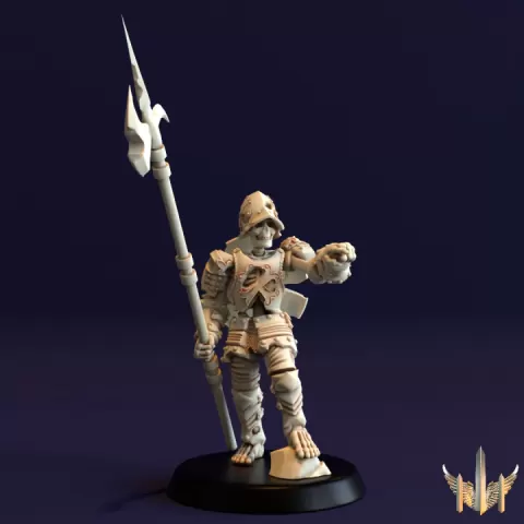 Skeleton Commander Pike Pose 02 by Triple Spire Workshop
