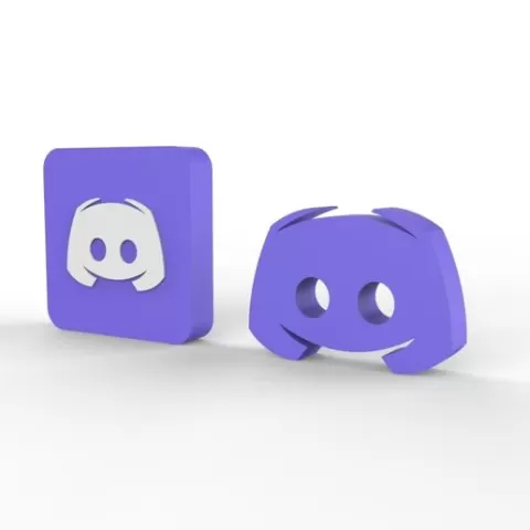 OLD DISCORD LOGO TABLETOP 3D SIGN