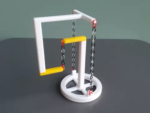 Tensegrity Structure with 3 Chains