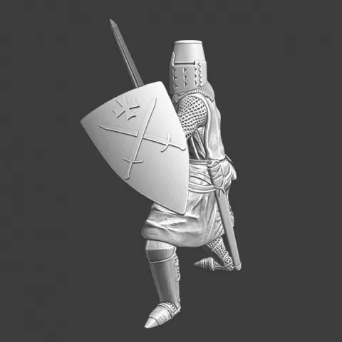 Medieval knight - Swerd Brethern/Livonian Knights by Northern Crusades Miniatures