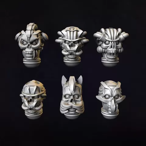 Skull motor heads by Luis