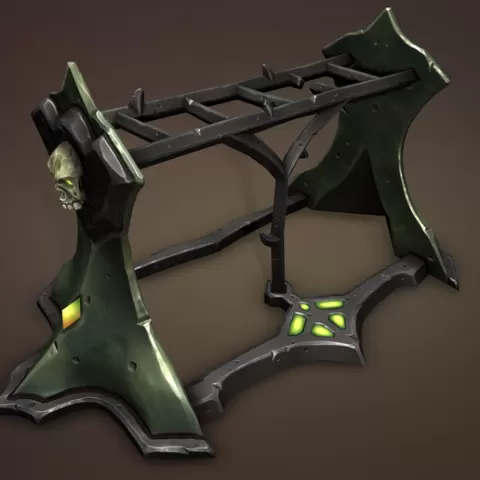 Undead weapon rack