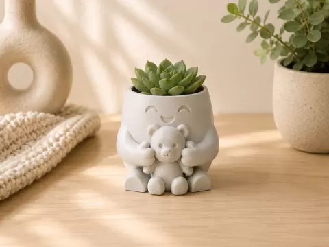 Mood Buddies Pot – Planter| Teddy bear