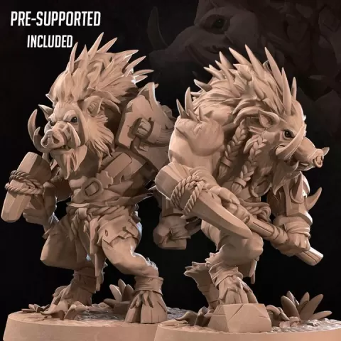 (Barrens) Quilboars (2 Models) by Bite the Bullet