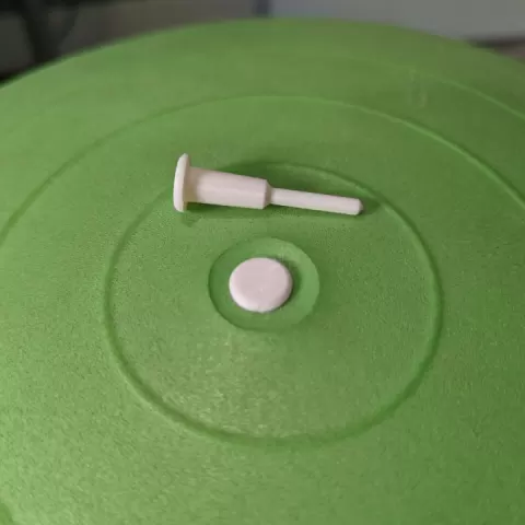 Yoga Ball Air Plug by Red Kraken Forge