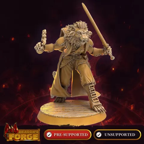 Katmandari Male Thief of the Arachnus Cowl 3 by Dragon's Forge Miniatures