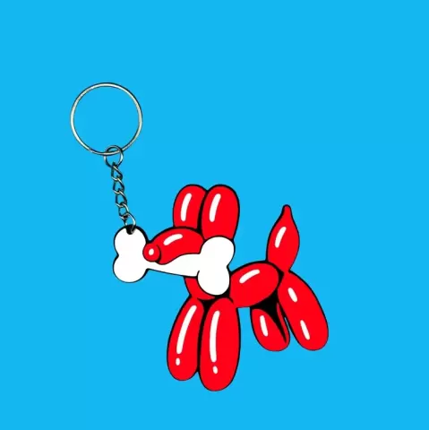 Balloon Dog Keychain - BatChips