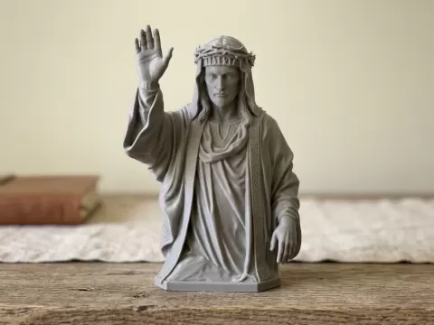 Christ Blessing Bust Sculpture