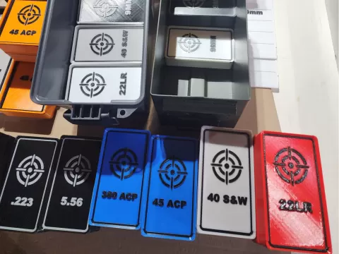 Stackable 223/556 Ammo Box for 50 Caliber Ammo Can