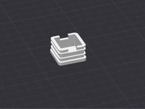 Parametric Square/Rectangular Tube End Cap Plug