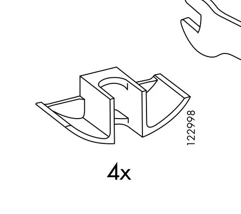 Ikea Malm Bed bolt Spacer
