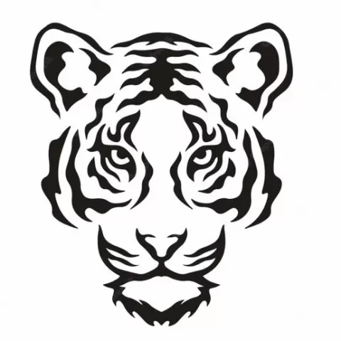 Tiger Stencil