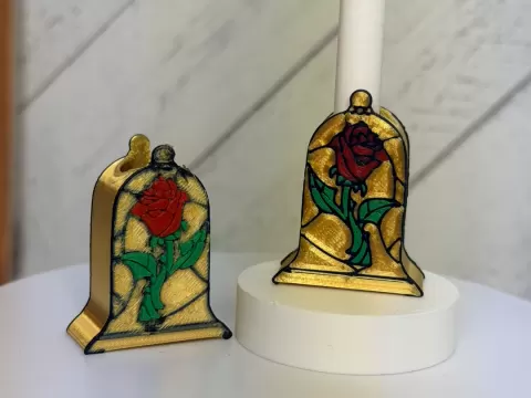 Enchanted Rose Straw Topper