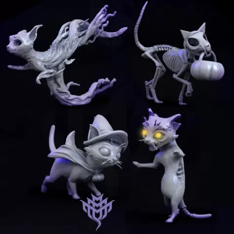Fours Kittys of the Apocalypse...Trick or Treat Edition! by Mini Monster Mayhem