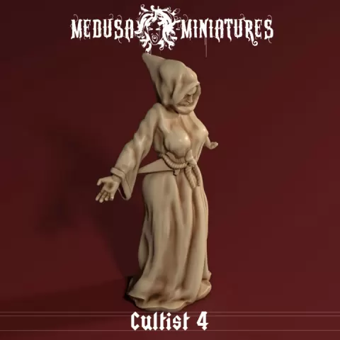 Cult of the Cobra - Hooded Sorceress in Ritual Pose by Medusa Miniatures