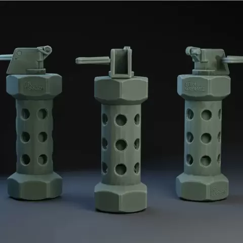 ⚠️ Stun Grenade – 3D Printable Decorative Prop - pixelfab