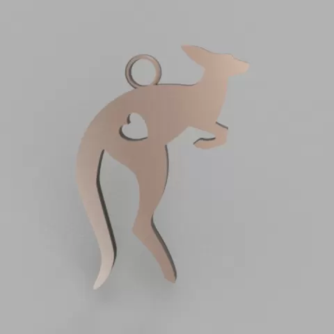 Kangaroo earring by raimonvibe