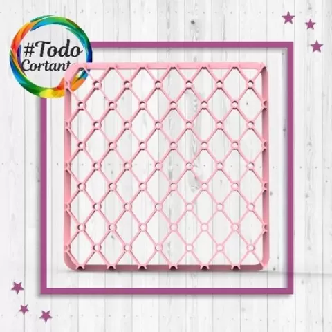 Rhombus texture with circles