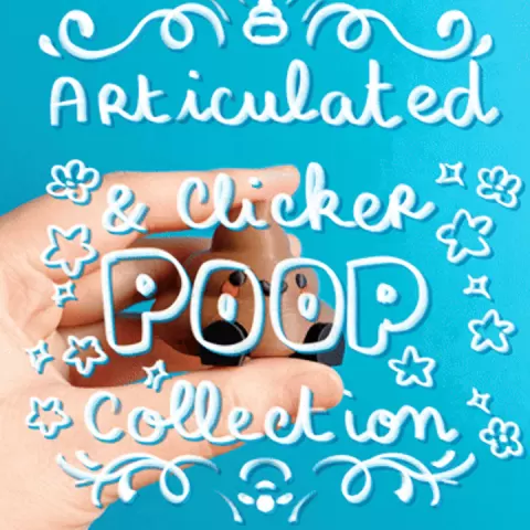 Cute Articulated & Clicker Poop | No AMS | Print-in-place | Support-free by FlexiGoji