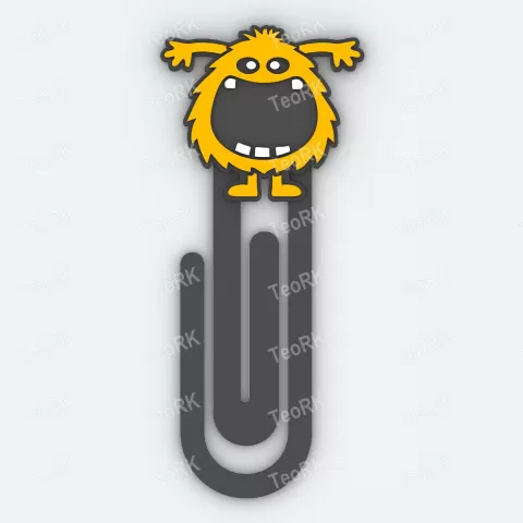 Paperclip monster 2 - bookmark - TeoRk