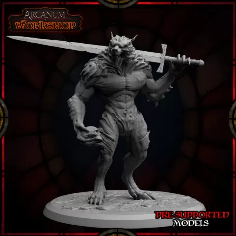 Werewolf cursed knight by Arcanum Workshop