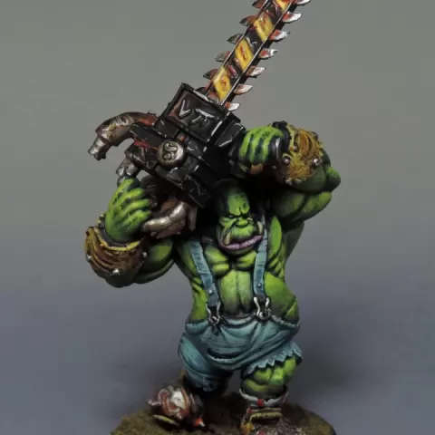 TOM THE SAWYER - FANTASY FOOTBALL CHAINSAW ORC by Galladur's 3D printed models