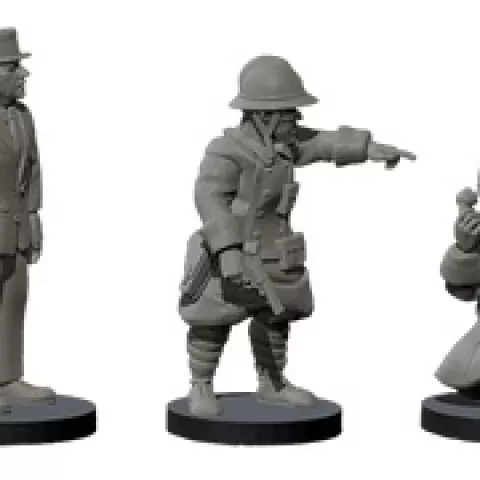 QG / Head quarter - French army WW2 - 28mm for wargame by Eskice Miniature - Aron