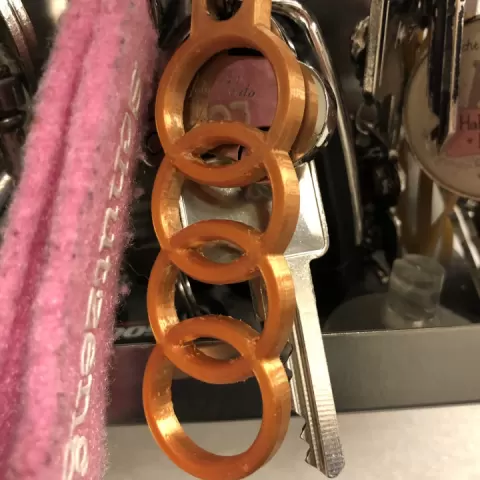 Audi Rings Keychain by Marcel T.