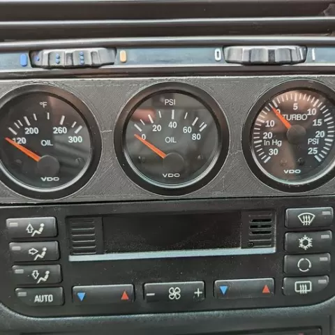 BMW E36 Radio Delete Gauge Pod