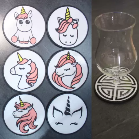 6 Coaster Unicorn