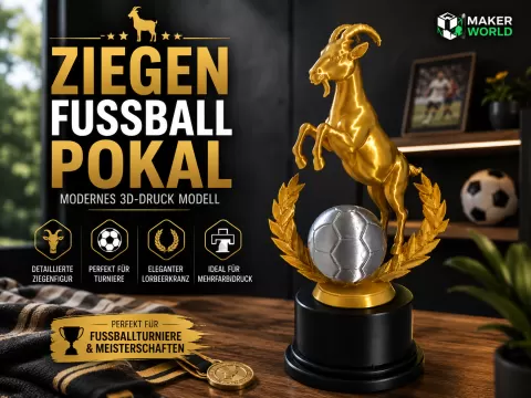 Fußball Pokal "Goat"