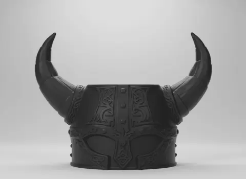 Viking Helmet Planter Pot