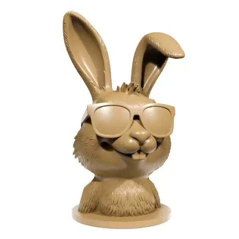 Funny rabbit bust - 3D Everything