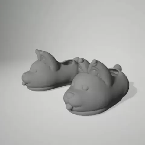 Pupper Fortnite Originals Kicks Slippers TPU Shoes - 3D Dimensions